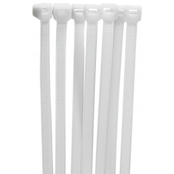 Abraçadeira Serrilha Nylon ASN-B 4,5x300mm branca (100pçs) 199.0017